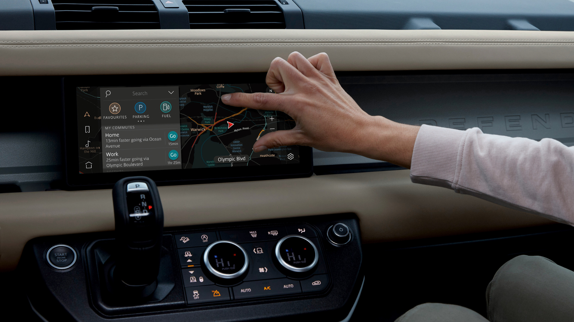 land rover defender interni